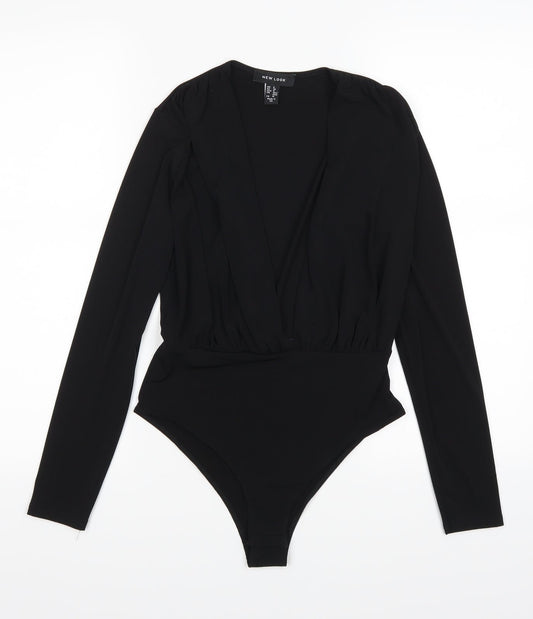 New Look Womens Black   Leotard One-Piece Size 8