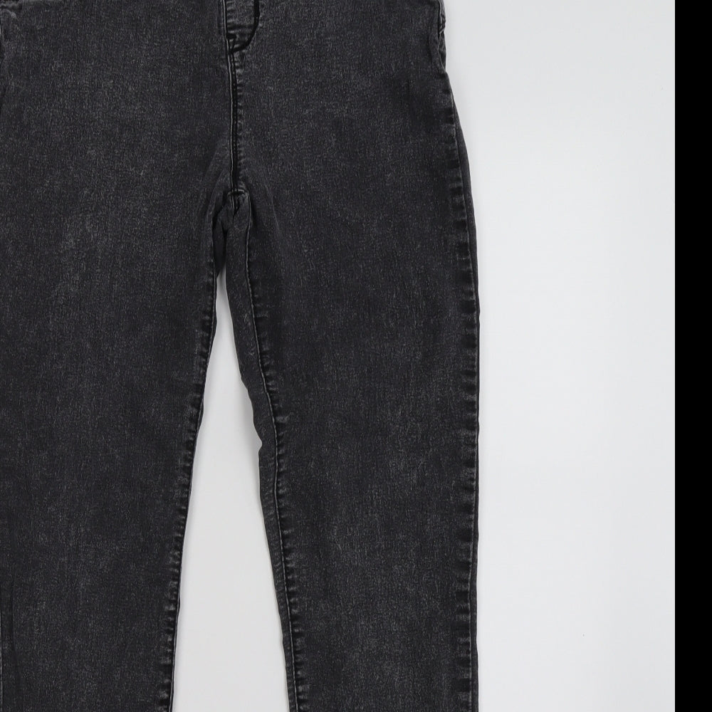 denim co Womens Black  Denim Jegging Leggings Size 10 L26 in - distressed