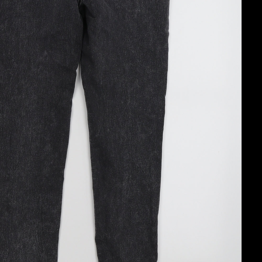 denim co Womens Black  Denim Jegging Leggings Size 10 L26 in - distressed