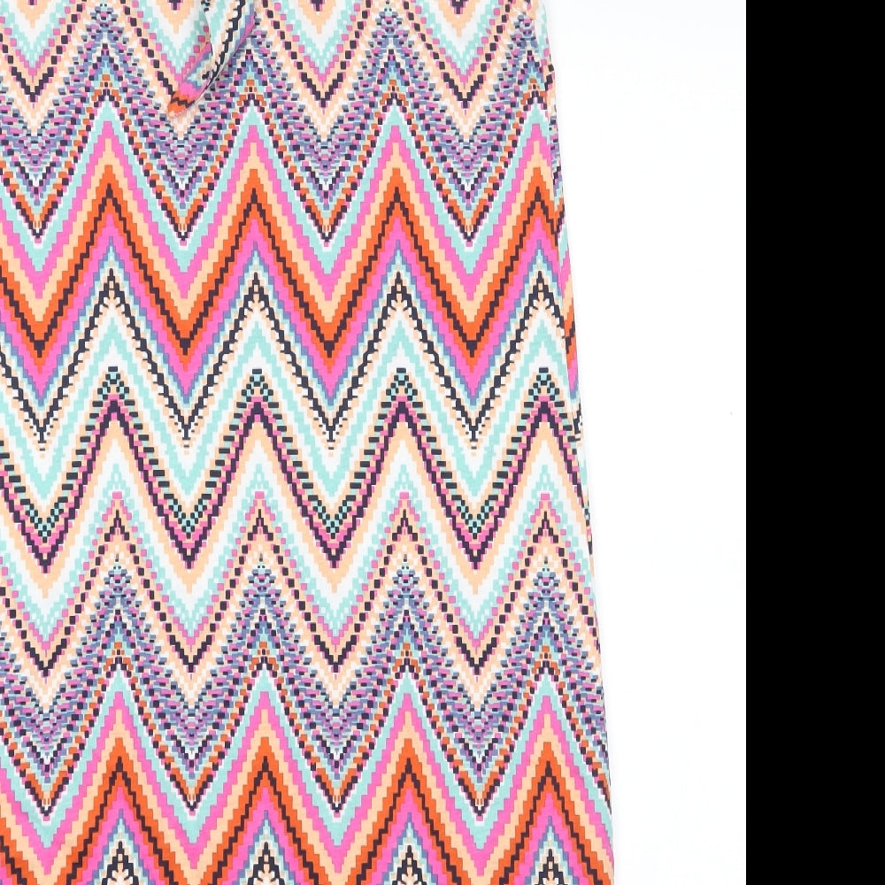 Very Womens Pink Herringbone  Basic Blouse Size 10