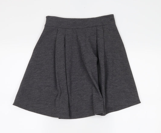 Diane Von Furstenburg Womens Grey   Pleated Skirt Size 4