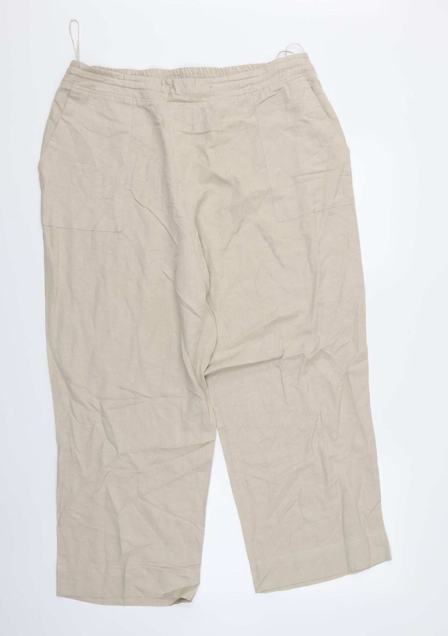 Julipa Womens Ivory   Trousers  Size 18 L26 in