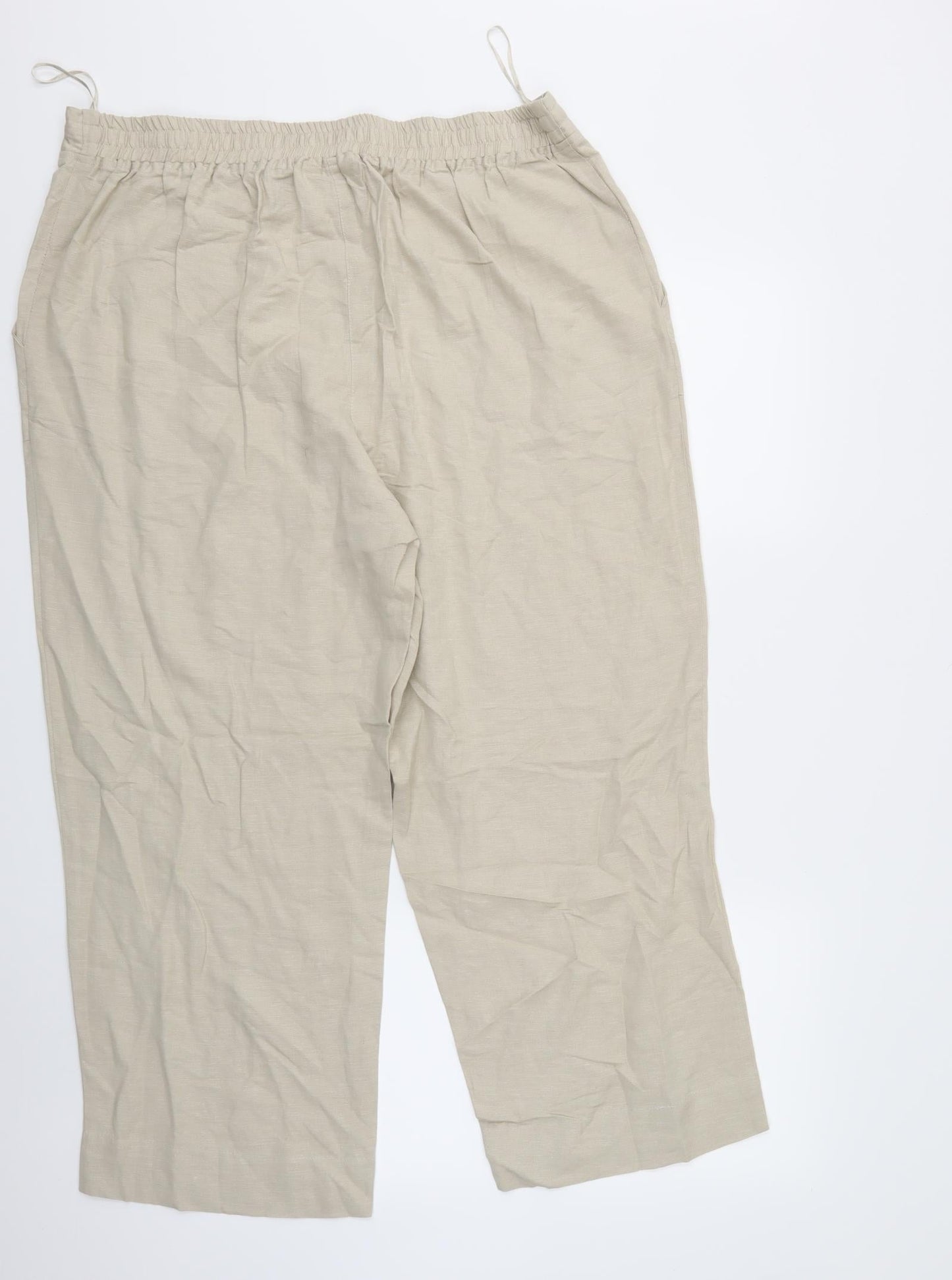 Julipa Womens Ivory   Trousers  Size 18 L26 in