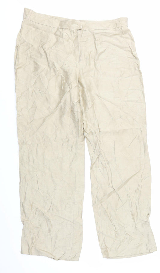 Sixth Sense Womens Gold   Trousers  Size 16 L30 in