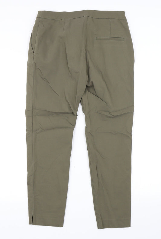 H&M Womens Green   Trousers  Size 10 L25 in