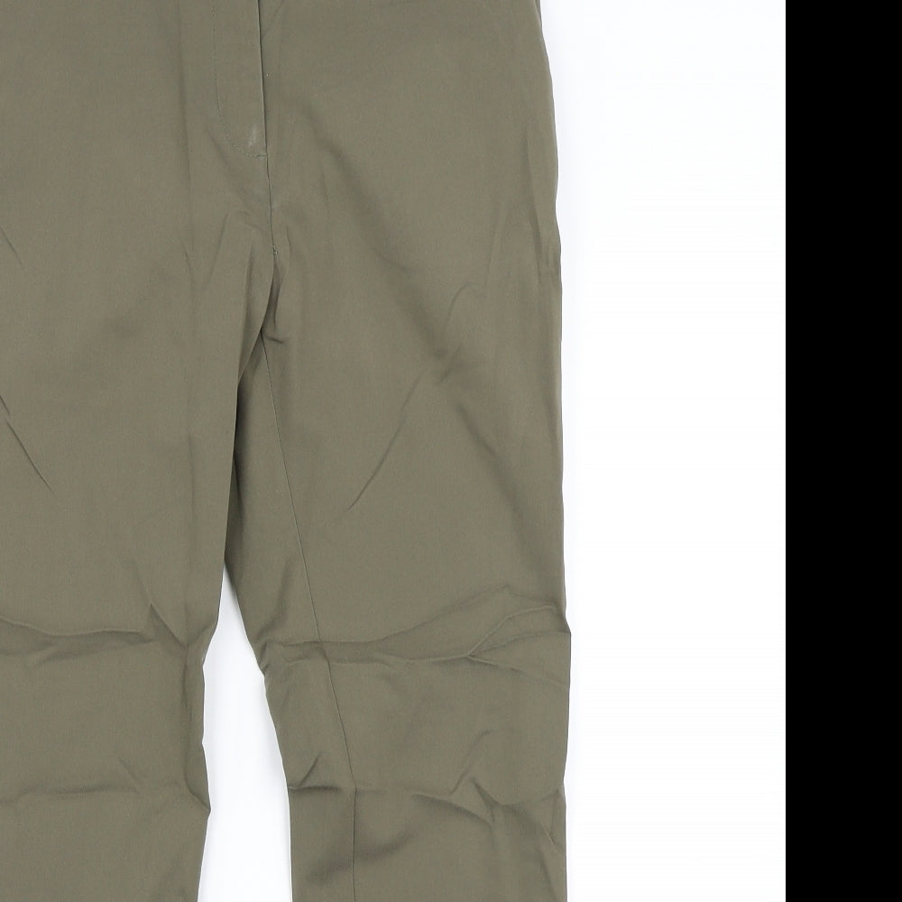 H&M Womens Green   Trousers  Size 10 L25 in
