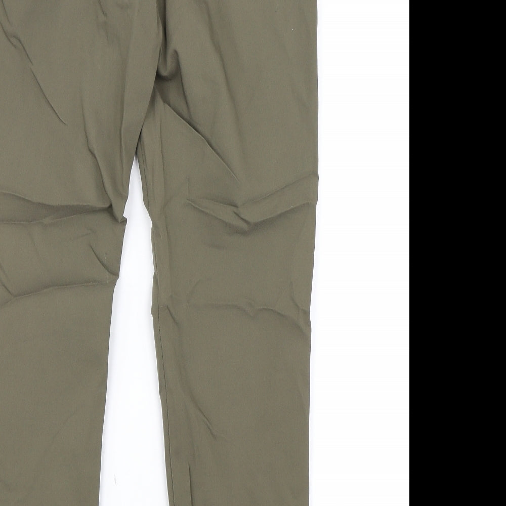H&M Womens Green   Trousers  Size 10 L25 in