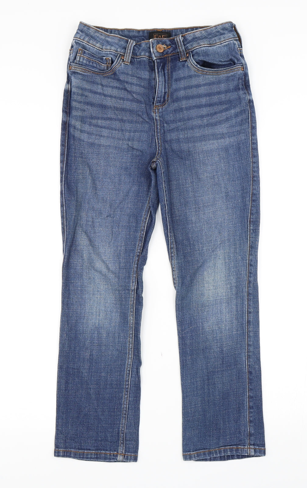 F&F Womens Blue   Straight Jeans Size 8 L24 in