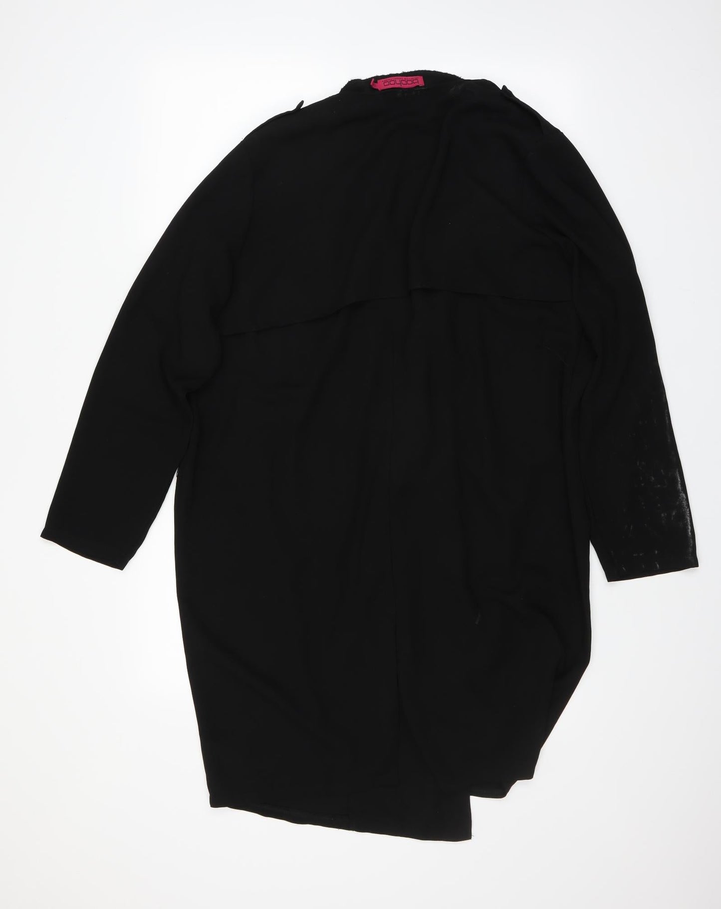 Boohoo Womens Black   Overcoat Coat Size M