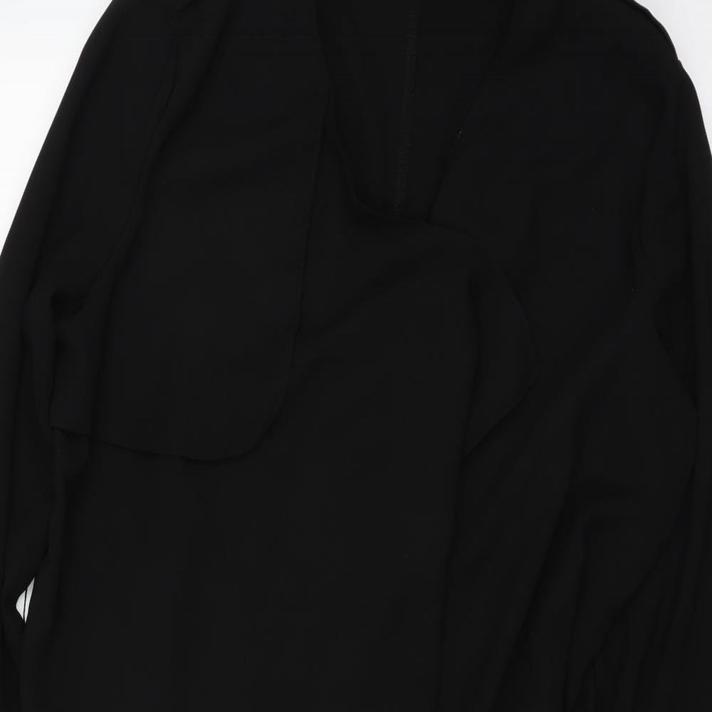 Boohoo Womens Black   Overcoat Coat Size M