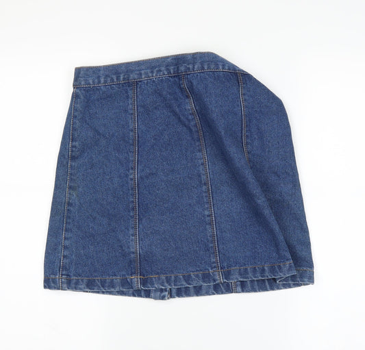 The Rockin Rev Womens Blue   A-Line Skirt Size 10
