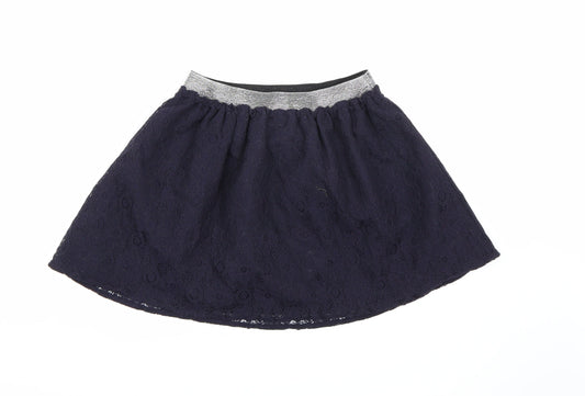 Nutmeg Girls Blue Floral  A-Line Skirt Size 12-13 Years