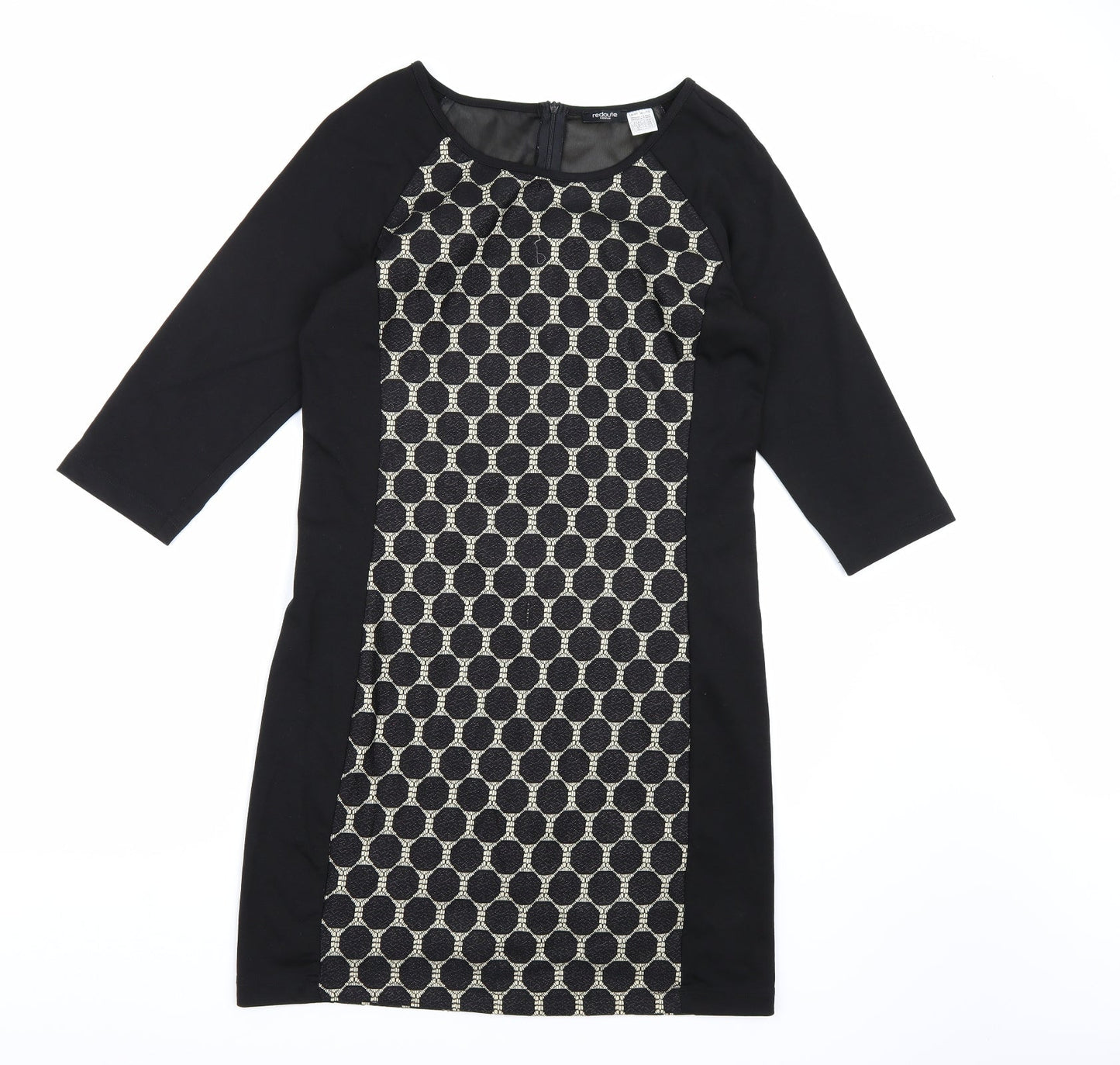 La Redoute Womens Black Polka Dot  Bodycon  Size 14