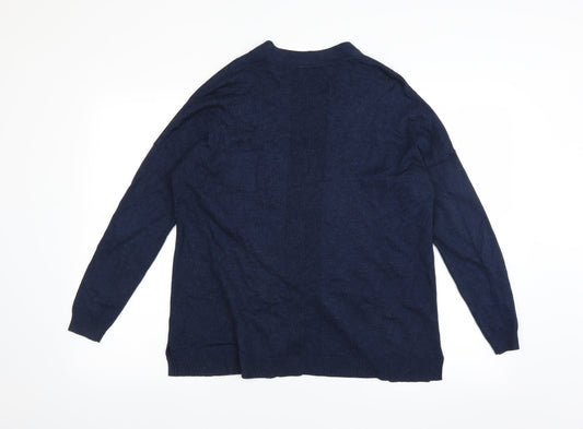 M&Co Womens Blue   Cardigan Jumper Size 12
