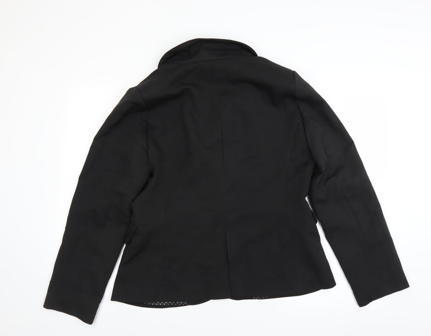 Preworn Womens Black   Jacket Suit Jacket Size L