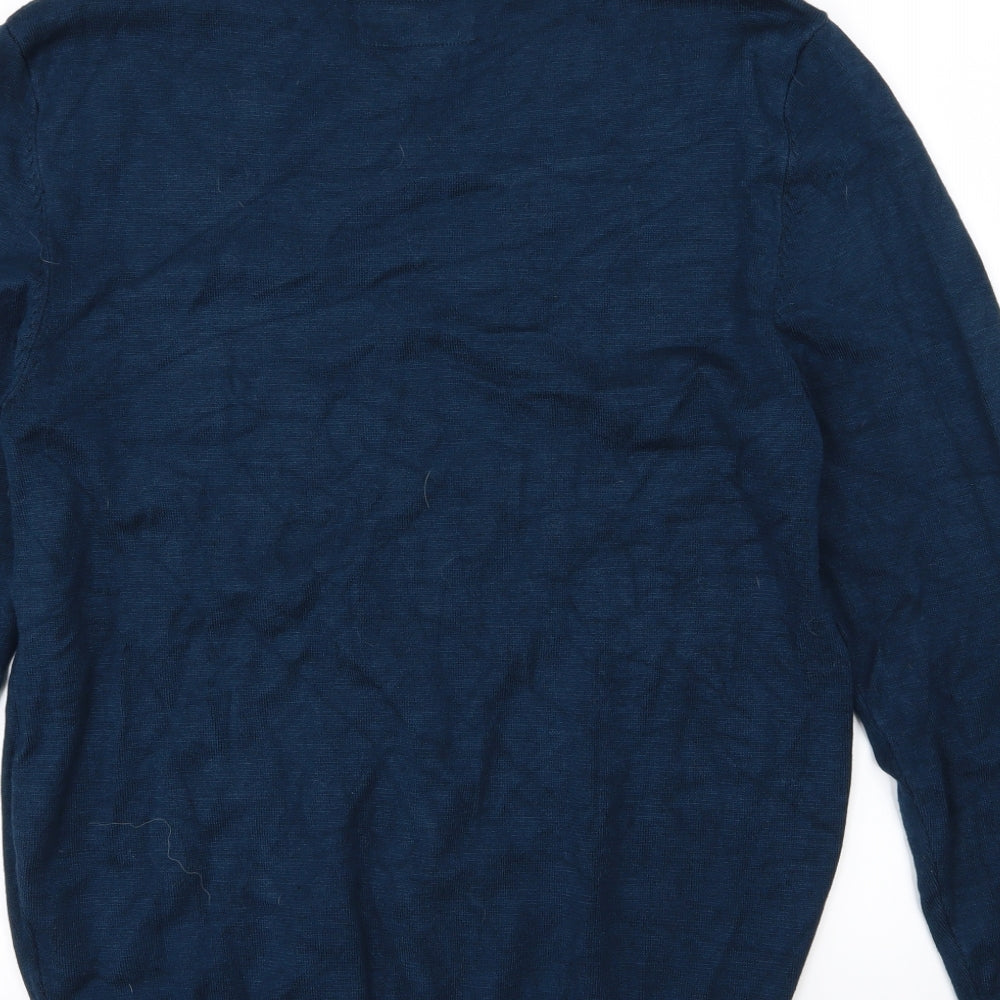 Armand Thiery Mens Blue  Knit Pullover Jumper Size L