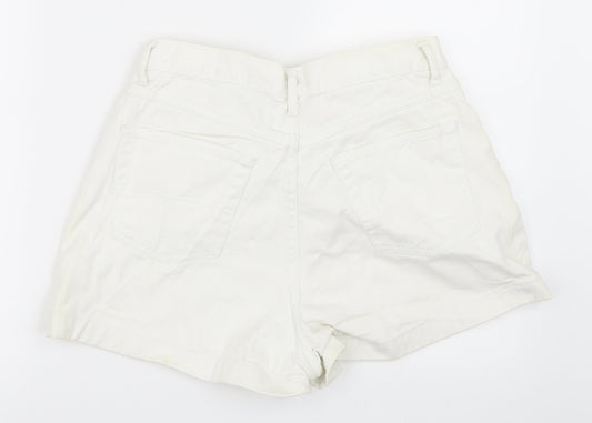 At Denim Womens Ivory  Denim Hot Pants Shorts Size 10