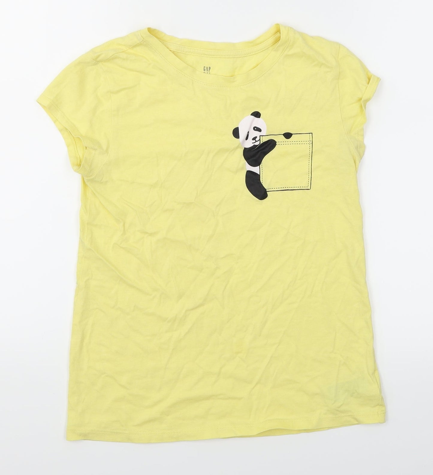 Gap Girls Yellow   Basic T-Shirt Size 2XL
