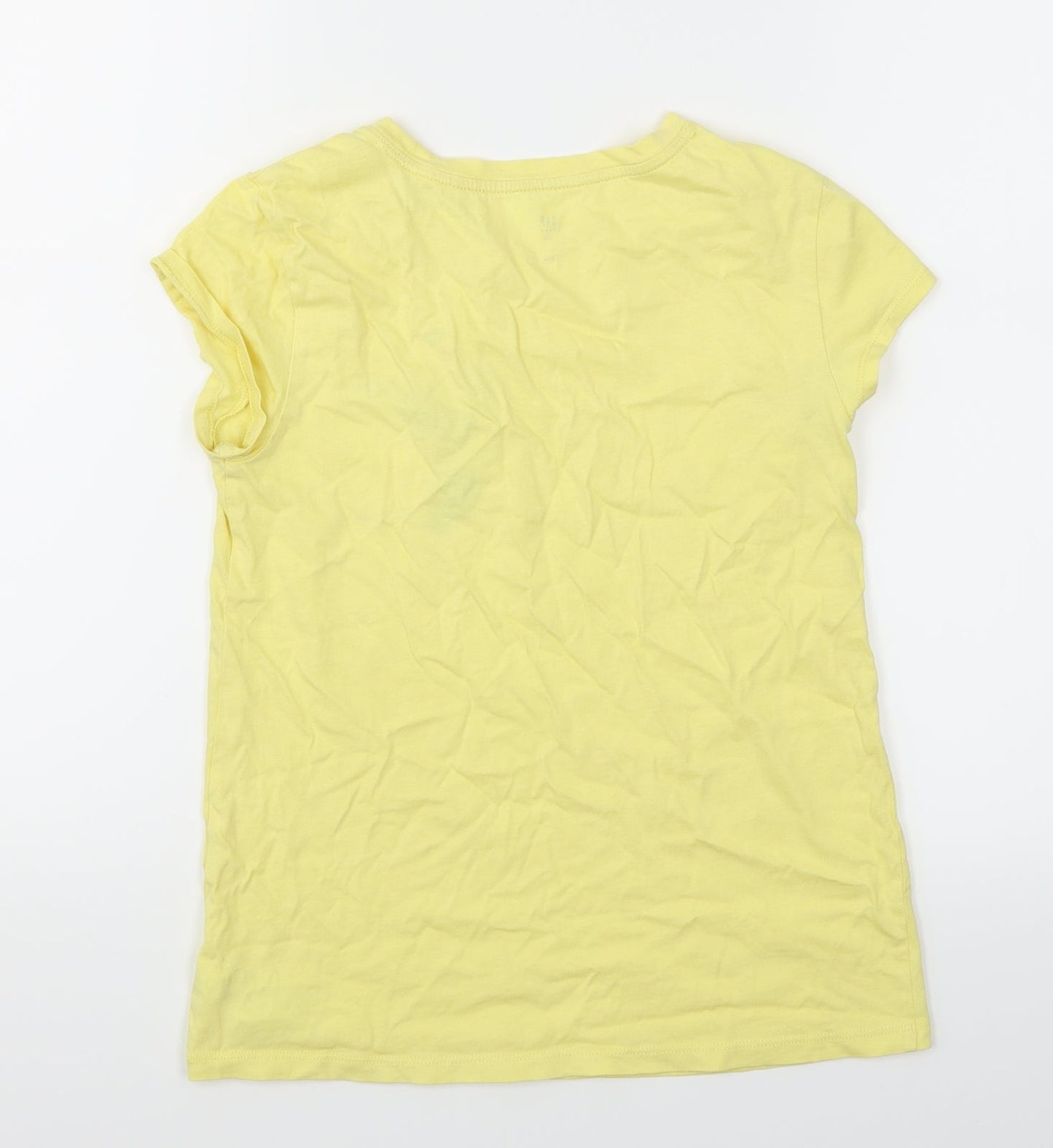 Gap Girls Yellow   Basic T-Shirt Size 2XL