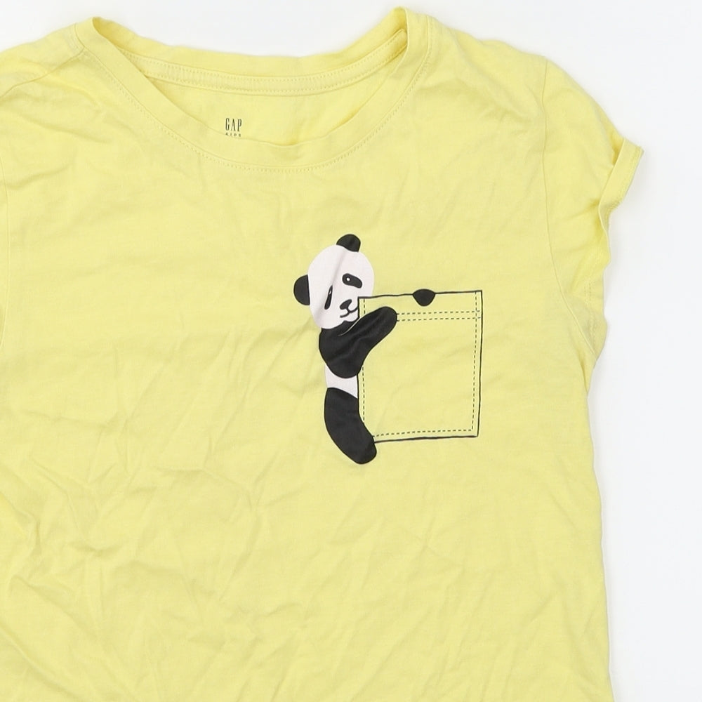 Gap Girls Yellow   Basic T-Shirt Size 2XL