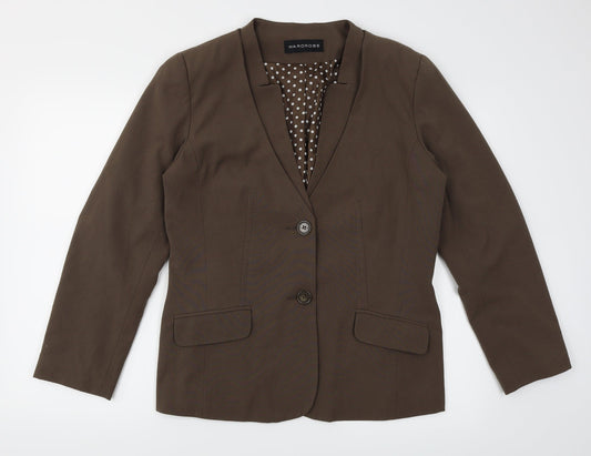 Wardrobe Womens Brown   Jacket Suit Jacket Size 14