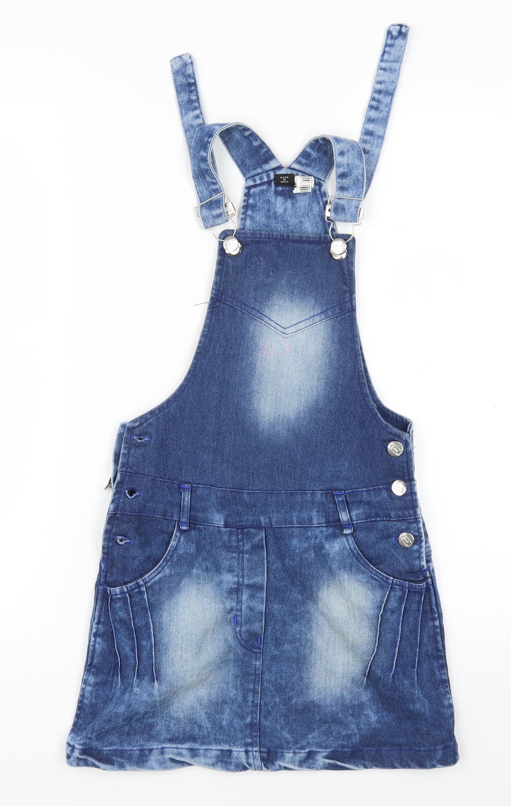 Preworn Womens Blue  Denim Pinafore/Dungaree Dress  Size 6