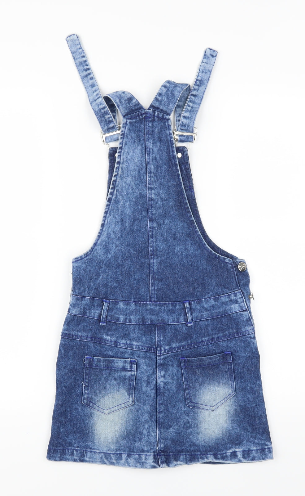 Preworn Womens Blue  Denim Pinafore/Dungaree Dress  Size 6
