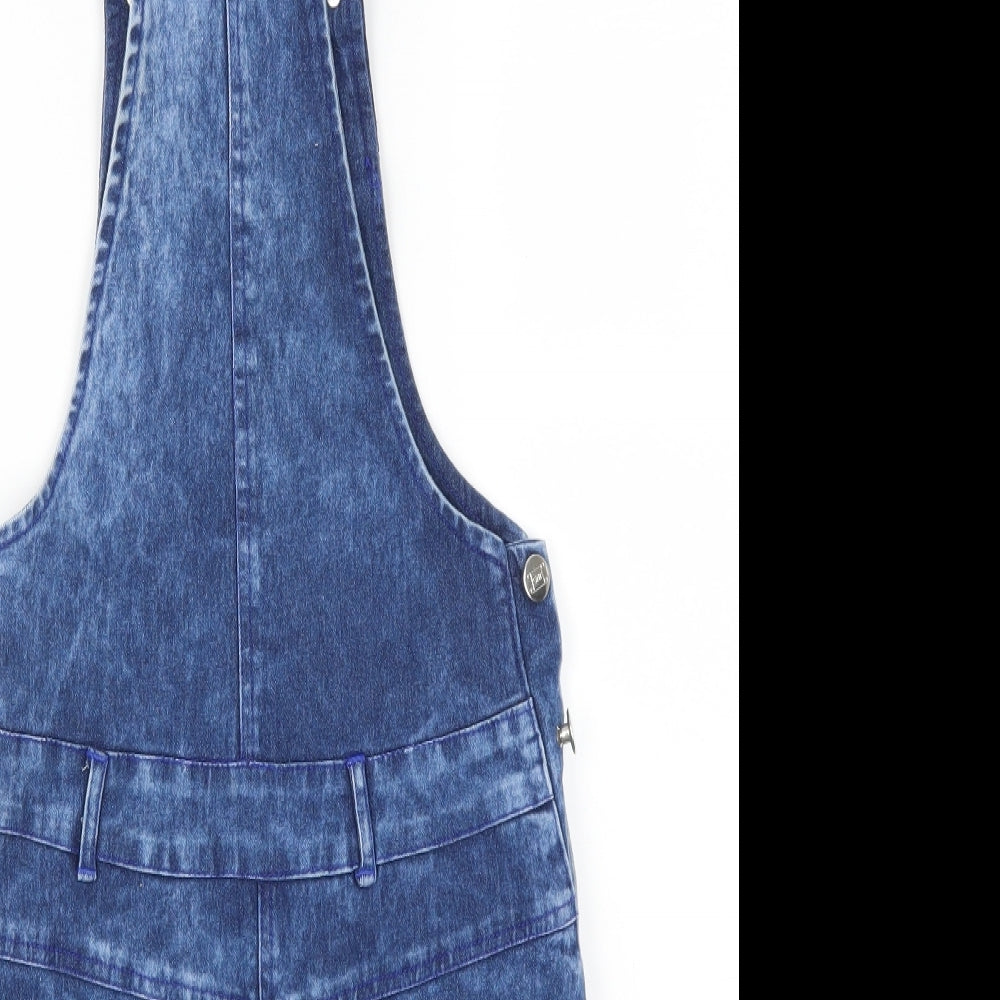 Preworn Womens Blue  Denim Pinafore/Dungaree Dress  Size 6