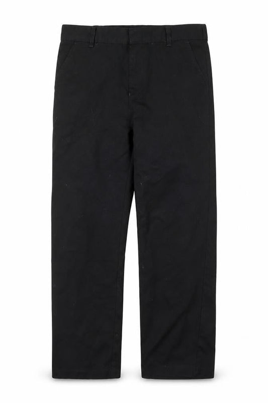 Front view of F&F boys’ black dress pants trousers, size 9-10, years