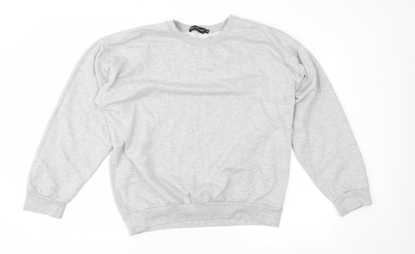 PRETTYLITTLETHING Womens Grey   Pullover Sweatshirt Size M