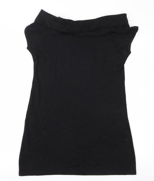 Miso Womens Black  Jersey Shift  Size M
