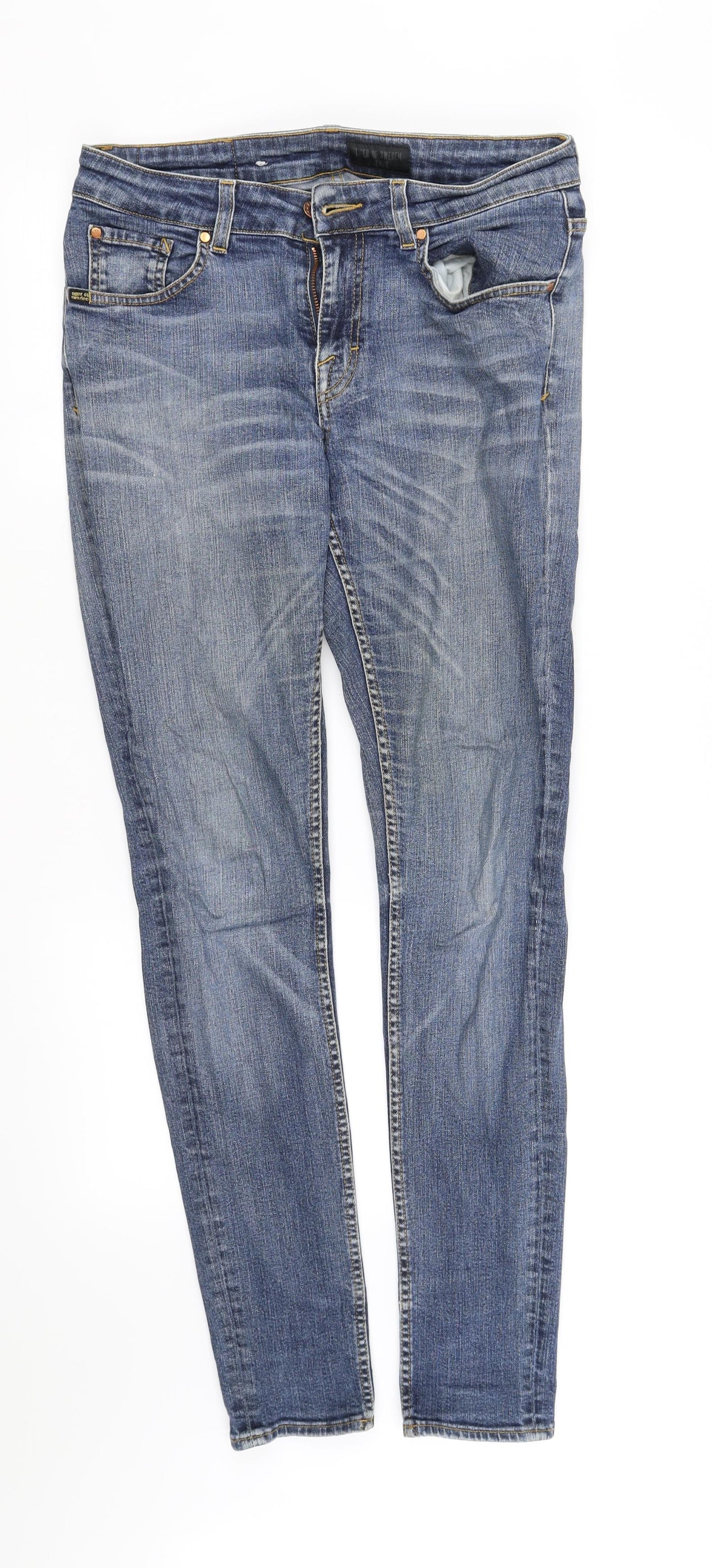pre worn Womens Blue   Straight Jeans Size M L32 in