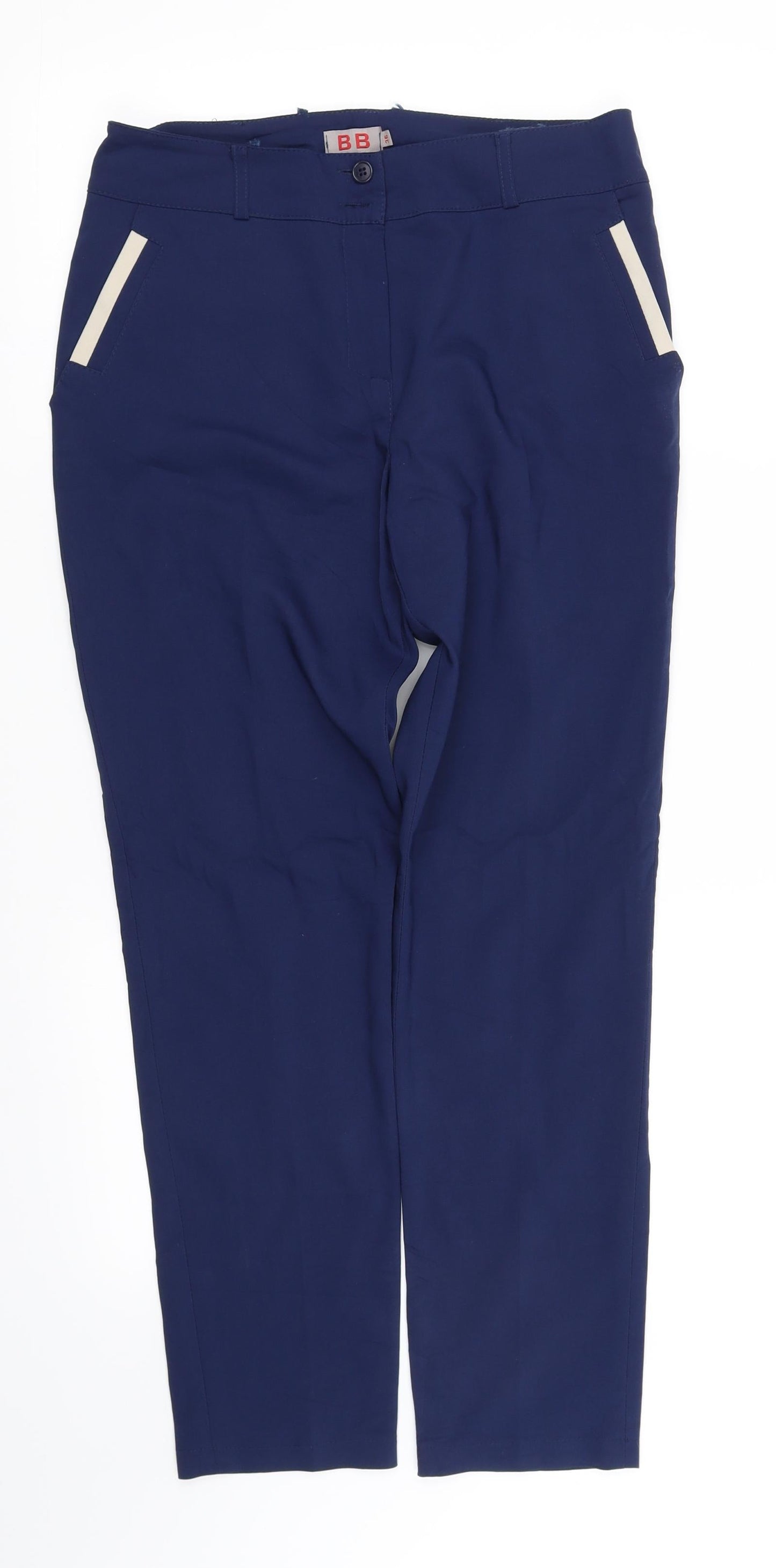 bb Womens Blue   Trousers  Size 8 L30 in