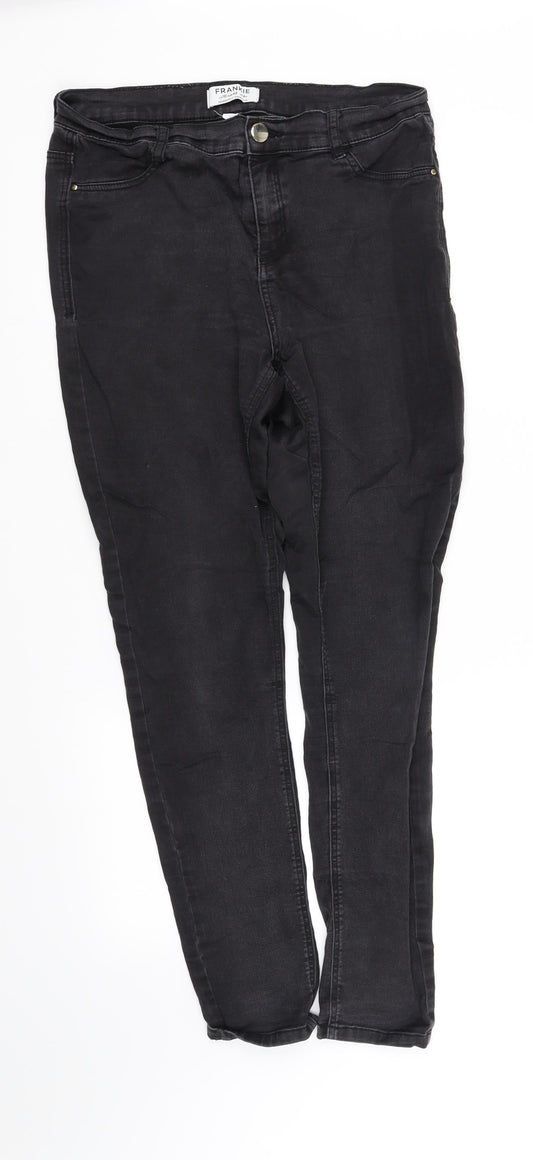 pre worn Womens Black   Trousers  Size 10 L32 in