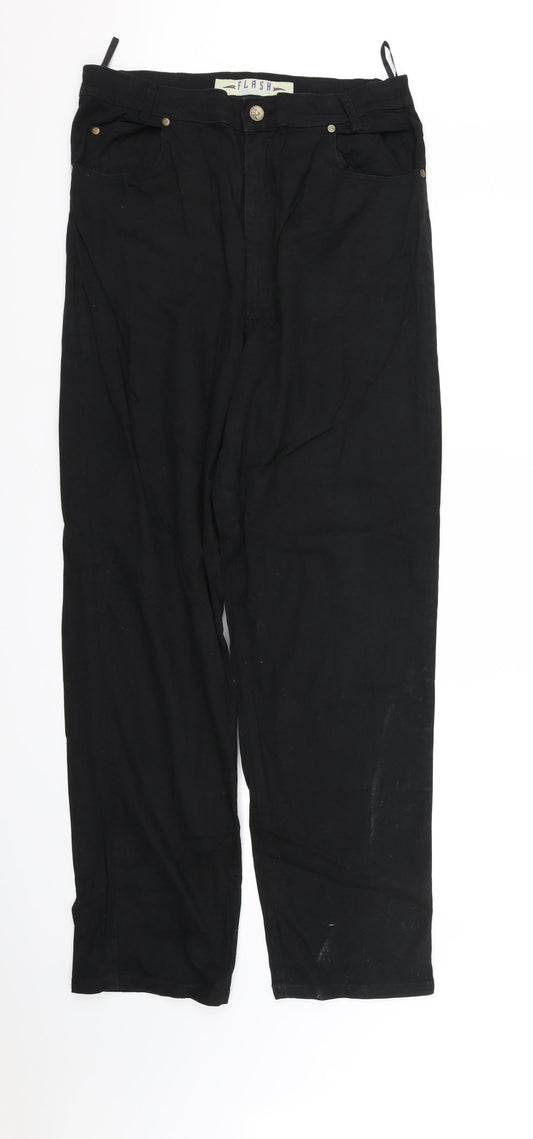pre worn Womens Black   Trousers  Size L L37 in
