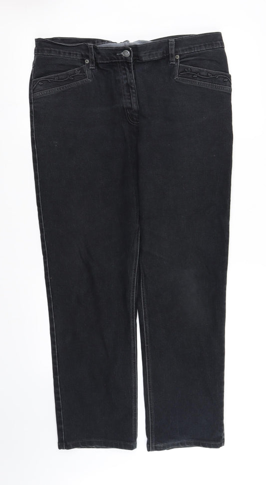 pre worn Womens Black   Trousers  Size M L38.5 in