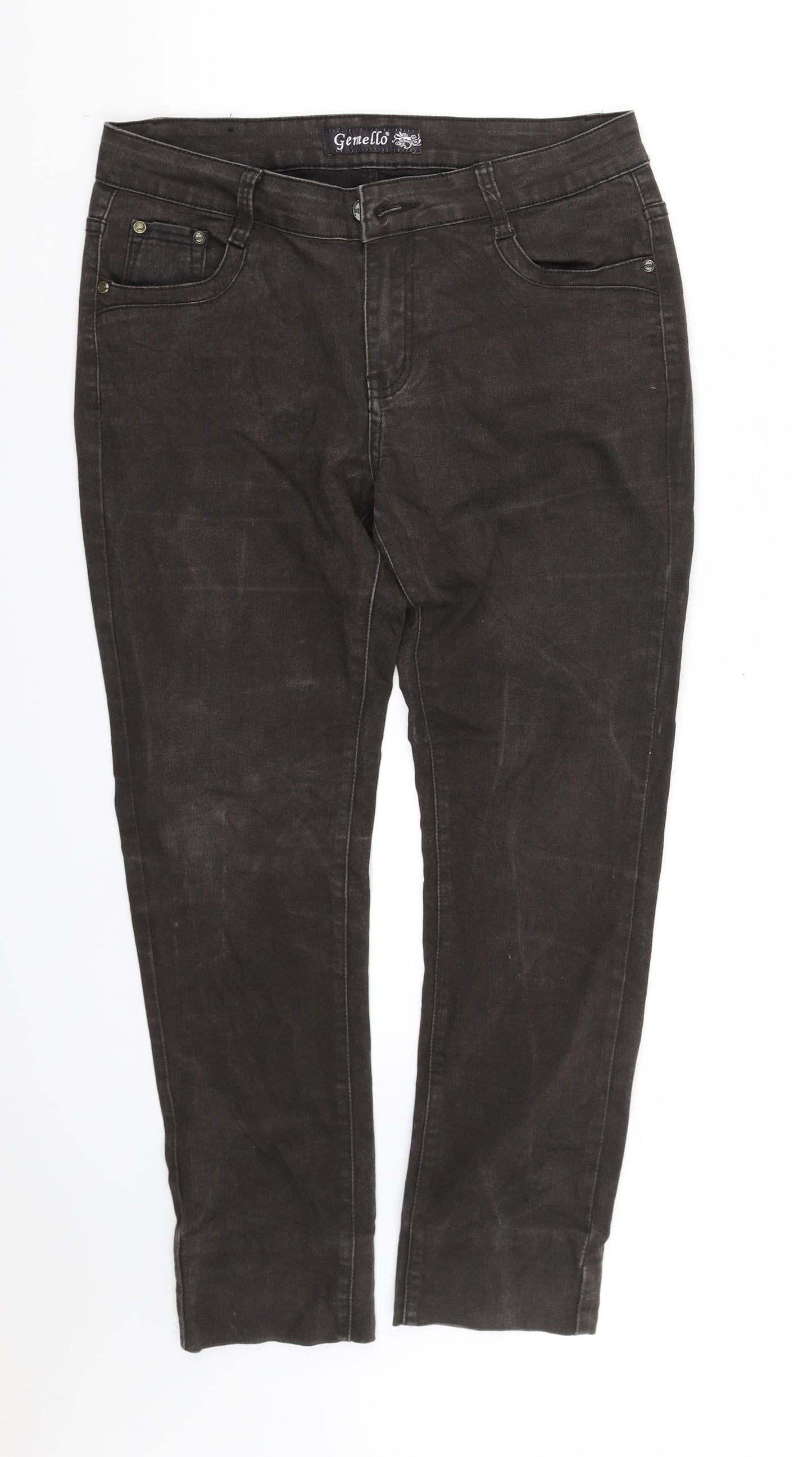 pre worn Womens Black   Trousers  Size 12 L32 in