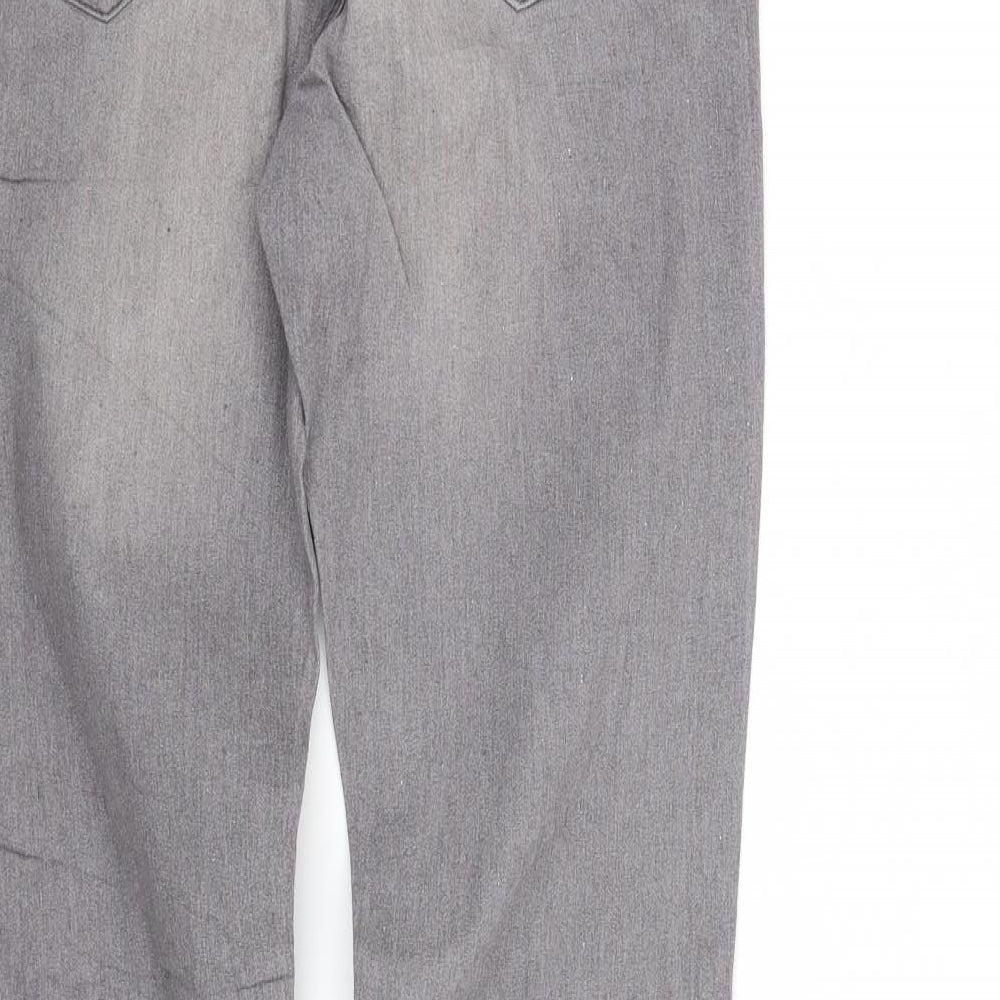 pre worn Womens Grey   Straight Jeans Size S L32 in