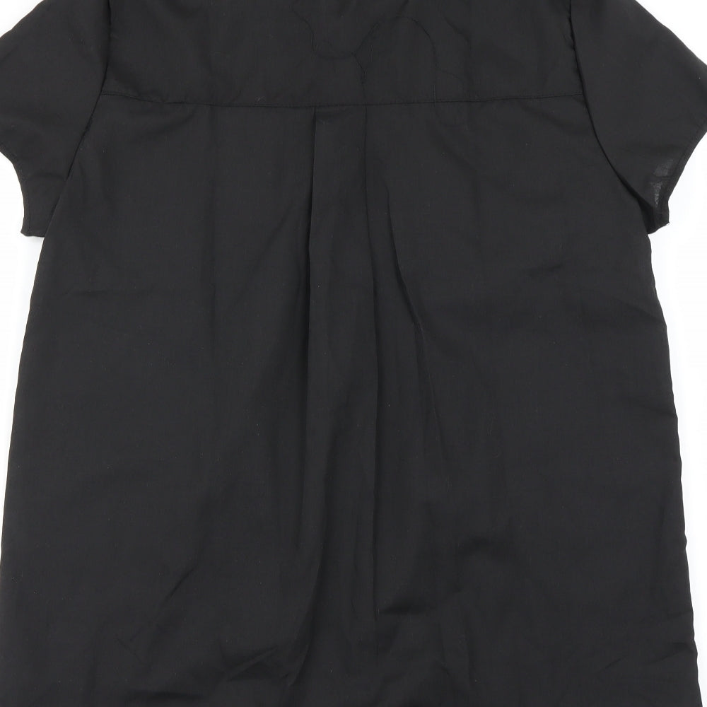 Preworn Womens Black   Basic Button-Up Size M