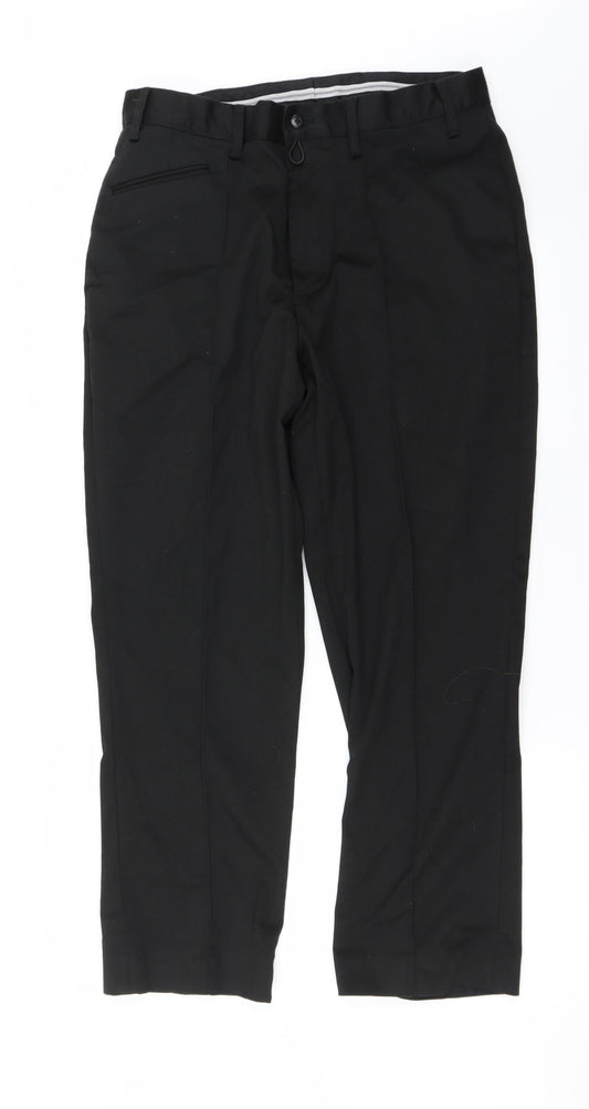Preworn Womens Black   Trousers  Size 32 in L25 in