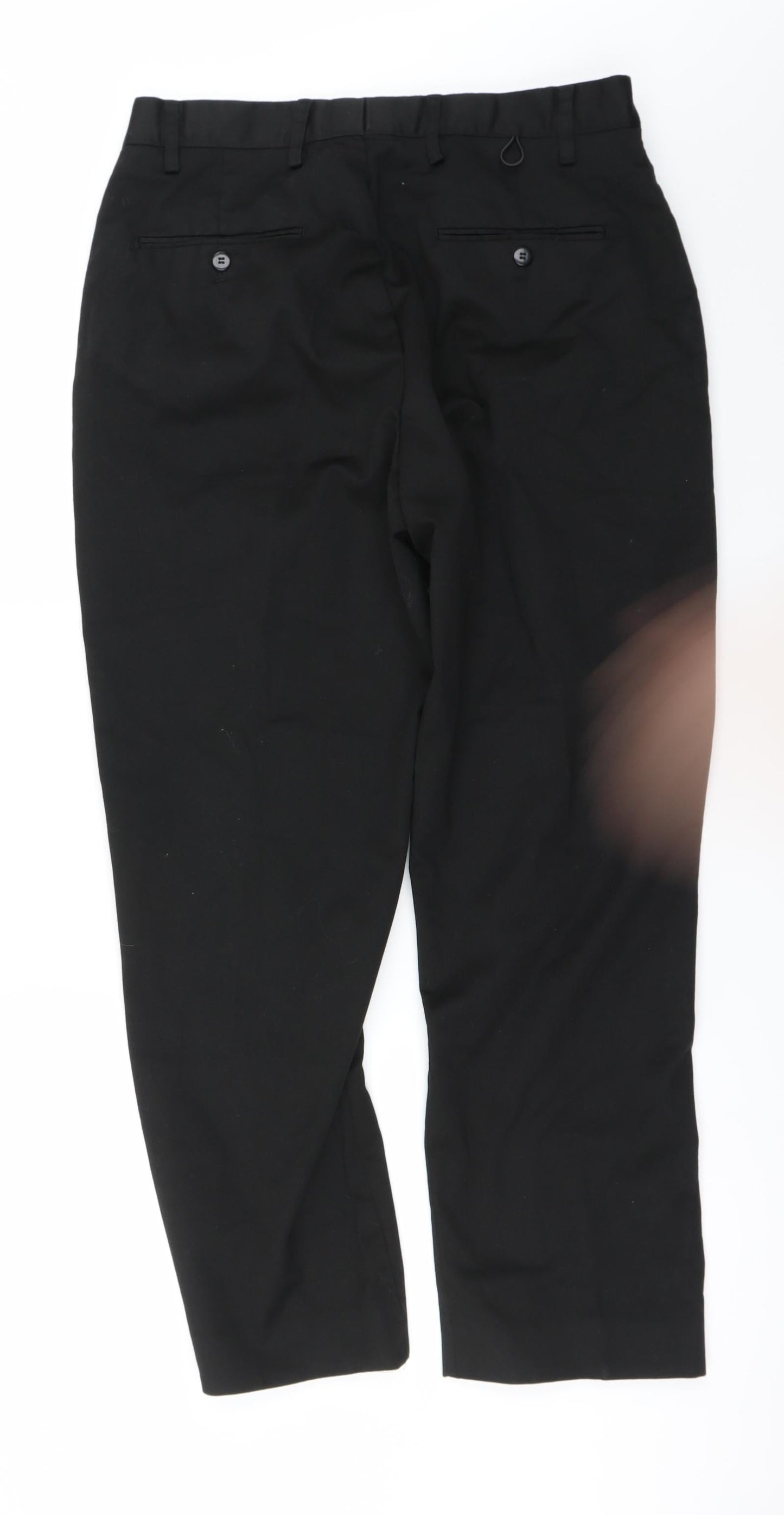 Preworn Womens Black   Trousers  Size 32 in L25 in