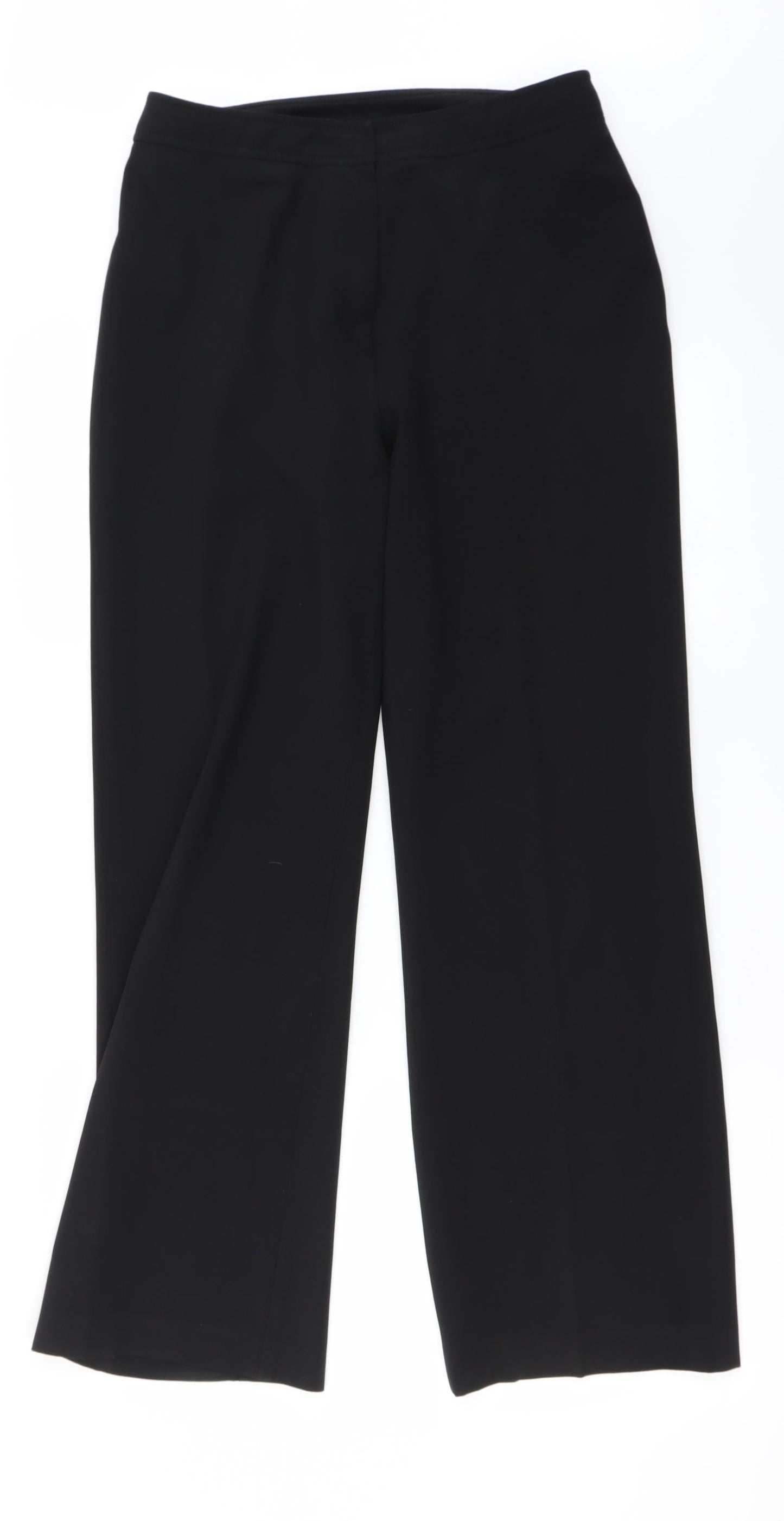 Preworn Womens Black   Trousers  Size 12 L26 in
