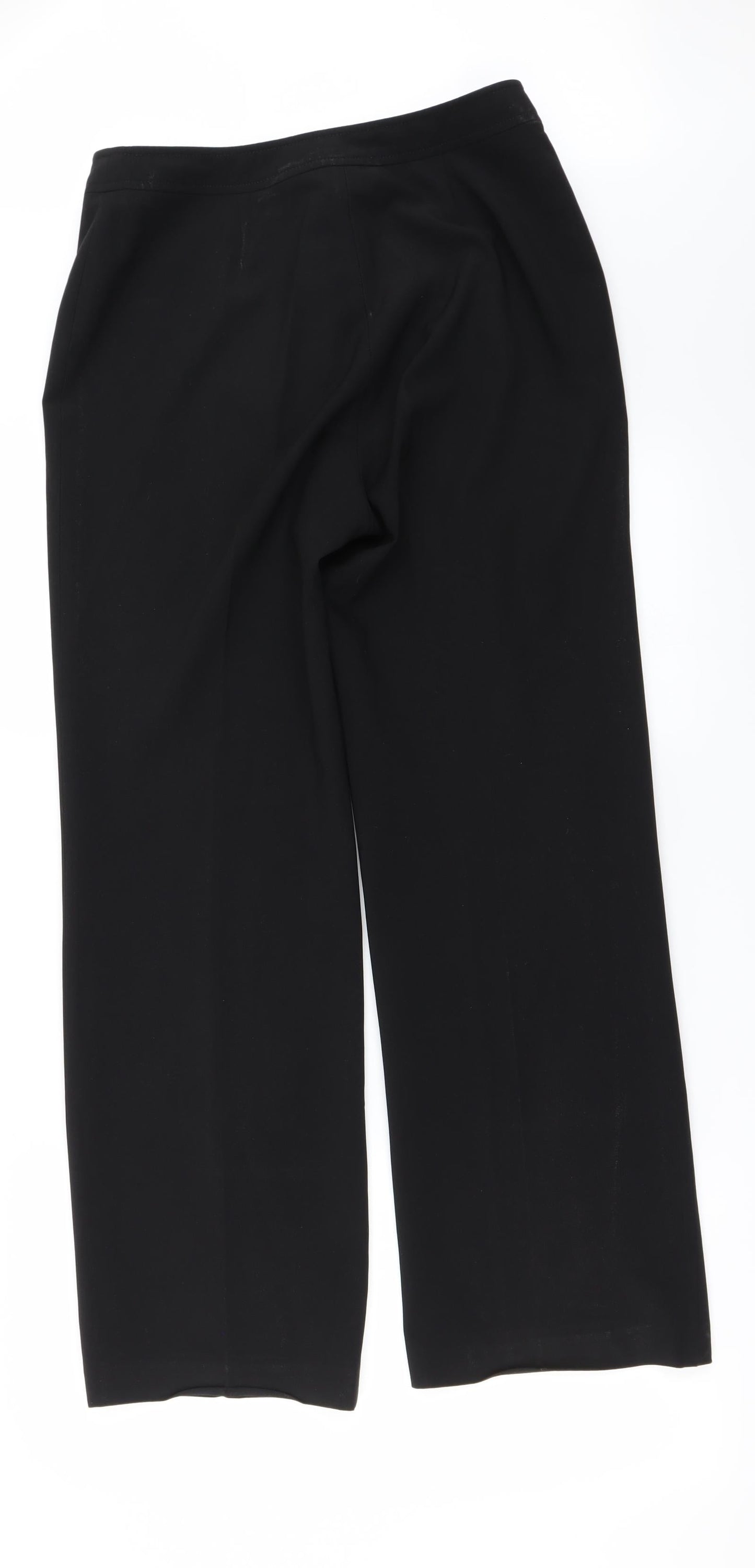 Preworn Womens Black   Trousers  Size 12 L26 in