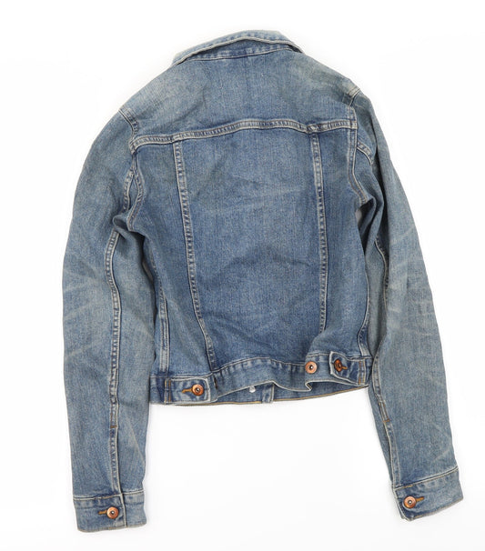 H&M Womens Blue   Jacket Coat Size 4