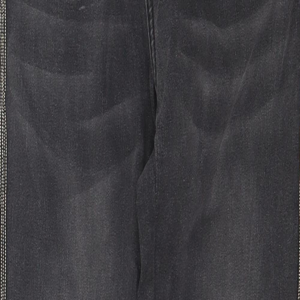 Toxik3 Womens Grey Striped Denim Skinny Jeans Size 10 L29 in