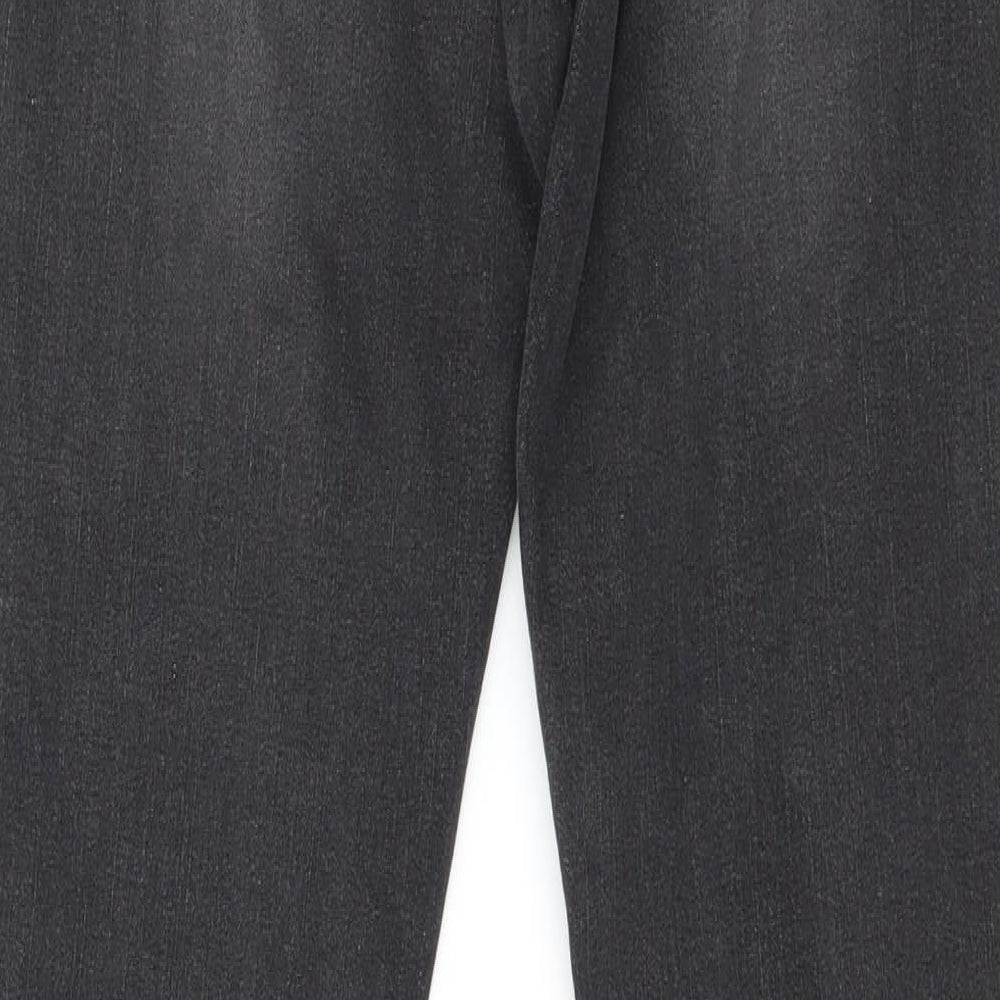Toxik3 Womens Grey Striped Denim Skinny Jeans Size 10 L29 in