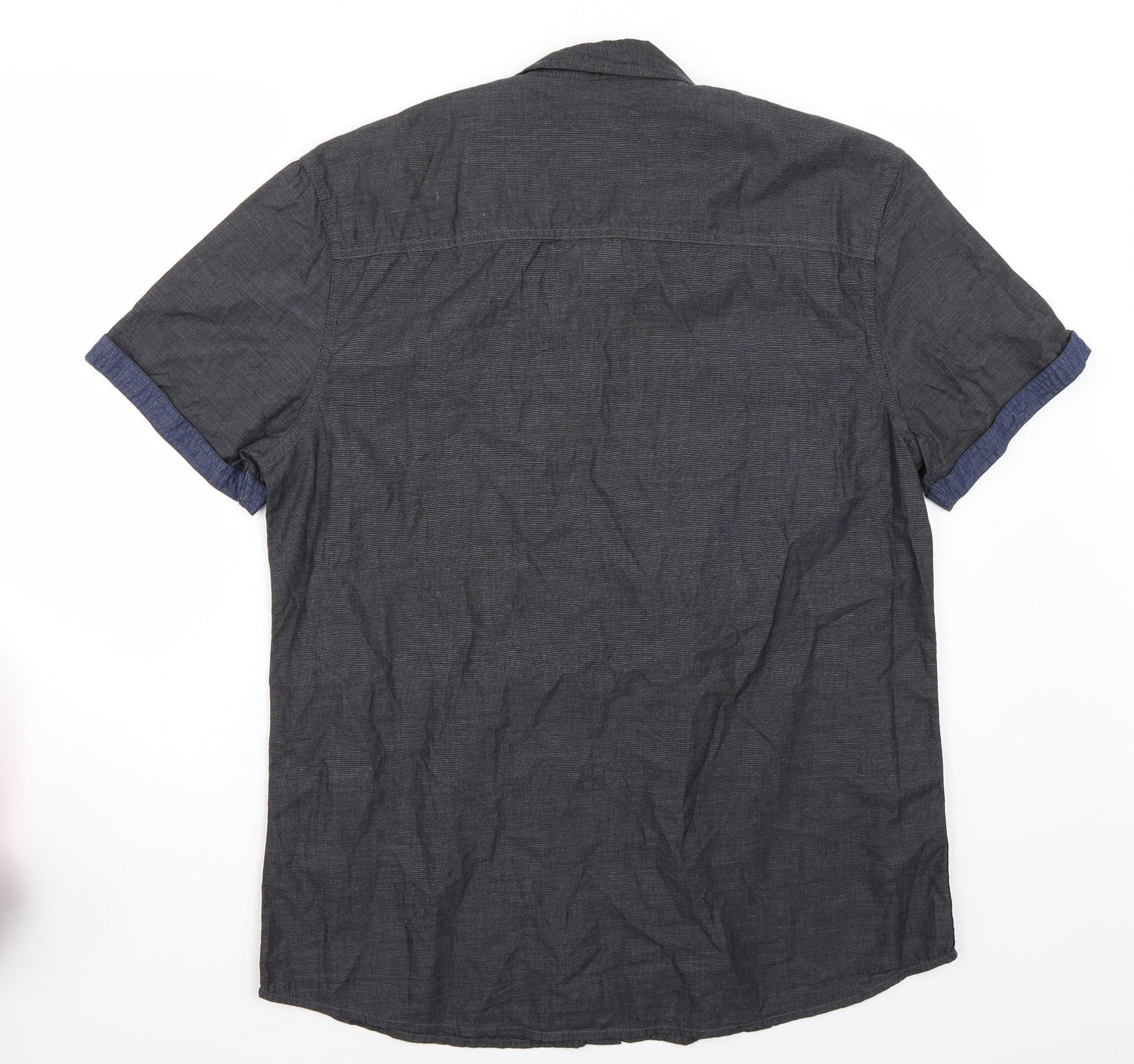 Peacocks Mens Grey    Button-Up Size L
