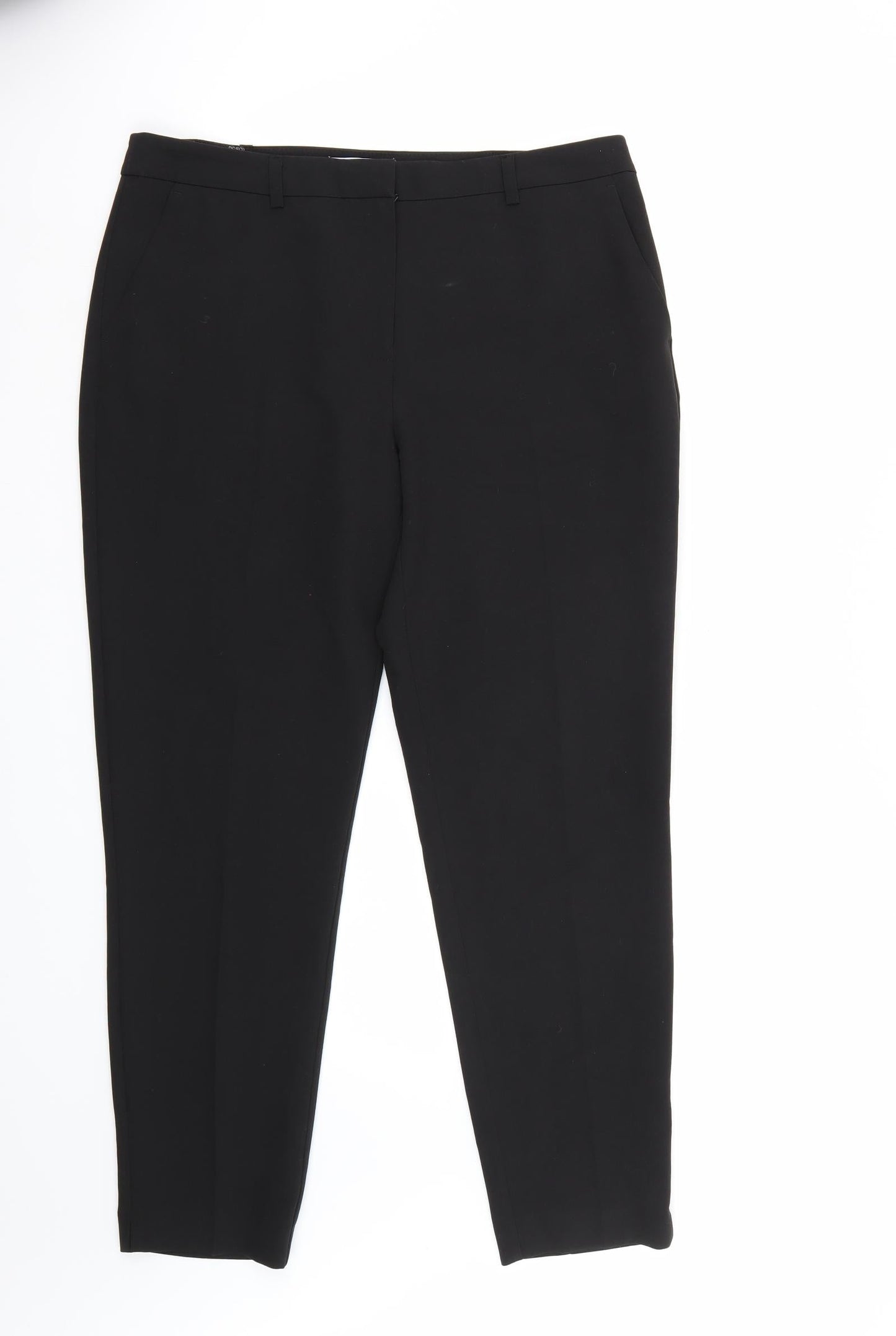 Dorothy Perkins Womens Black   Carrot Trousers Size 12 L28 in