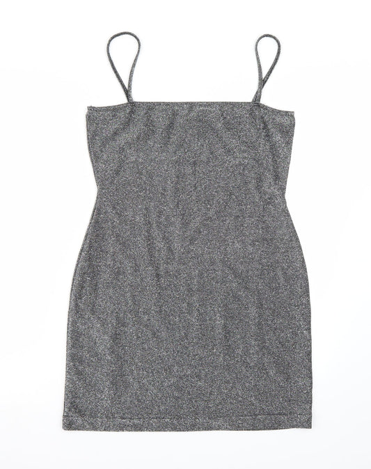 Collision Womens Silver   A-Line  Size 12