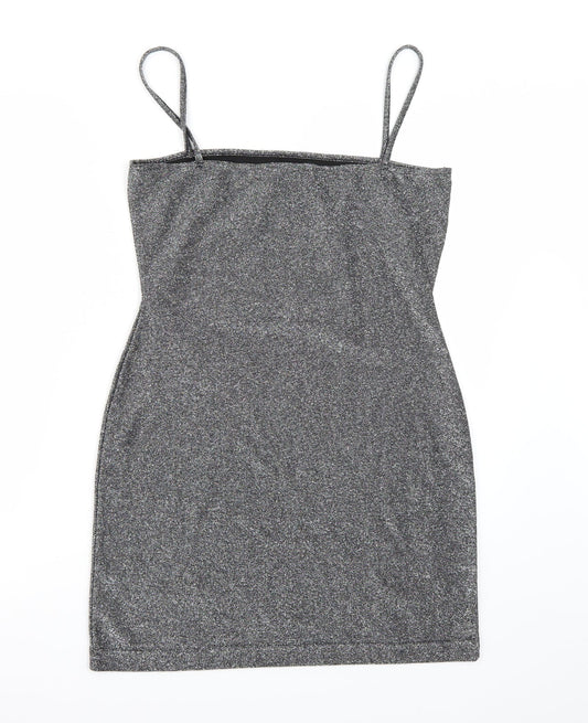 Collision Womens Silver   A-Line  Size 12